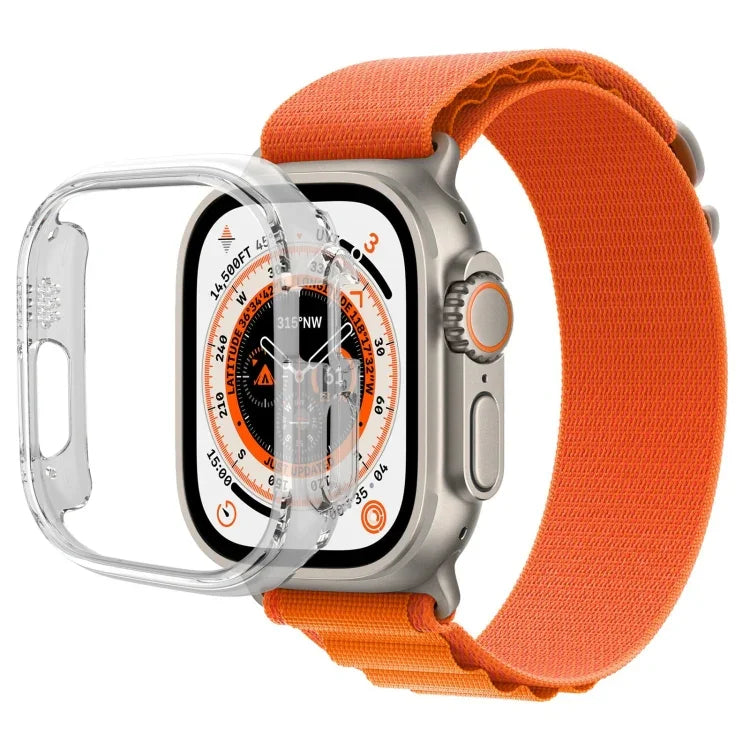 غطاء حماية نصف شامل من PC، لساعة Apple Watch Ultra 1 / 2 / 3 49مم
