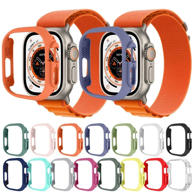 غطاء حماية نصف شامل من PC، لساعة Apple Watch Ultra 1 / 2 / 3 49مم