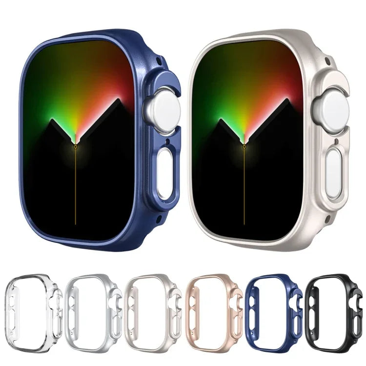 غطاء حماية نصف شامل مطفي من PC، لساعة Apple Watch Ultra 1 / 2 / 3 49مم