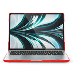 غطاء حماية للابتوب بلونين من TPU + PC مقاوم للسقوط، لماك بوك إير 13.6 بوصة A2681 2022 / M3 2024 A3113 / M4 2025 A3240
