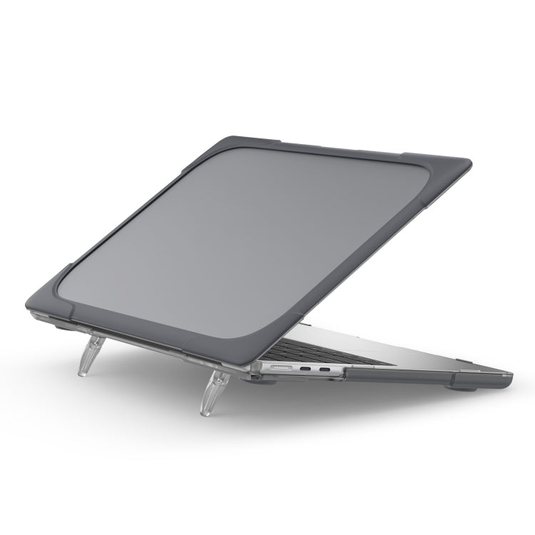غطاء حماية للابتوب بلونين من TPU + PC مقاوم للسقوط، لماك بوك إير 13.6 بوصة A2681 2022 / M3 2024 A3113 / M4 2025 A3240