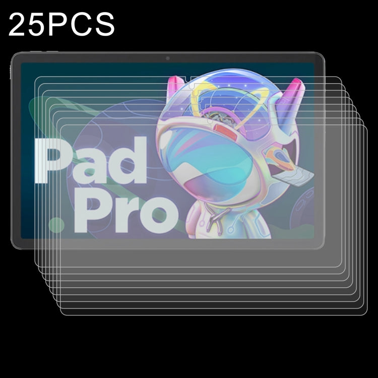 فيلم زجاج مقسى مقاوم للانفجار 9H بسماكة 0.3 مم 25 قطعة، لجهاز Huawei MateBook E Go (25 قطعة)، لجهاز Lenovo Pad Pro 2022 مقاس 11.2 بوصة / Tab P11 Pro الجيل الثاني 11.2 (25 قطعة)