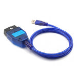 USB Cable KKL FT232RQ ABS Engine Gearbox EPS Car Auto Scanner Scan Tool for Fiat Ecuscan, KKL FT232RQ
