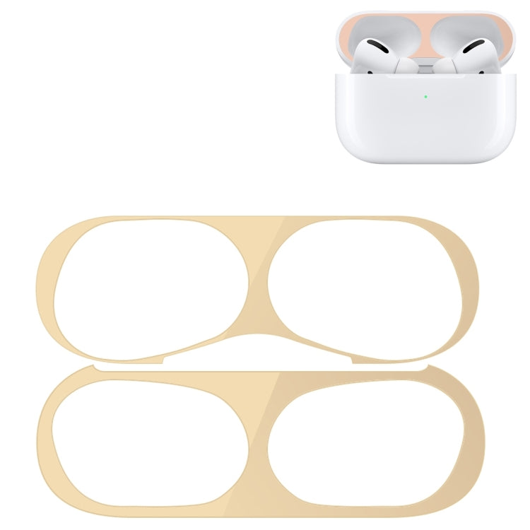 غطاء حماية لسماعة الأذن اللاسلكية مع ملصق معدني، متوافق مع Apple AirPods Pro 2