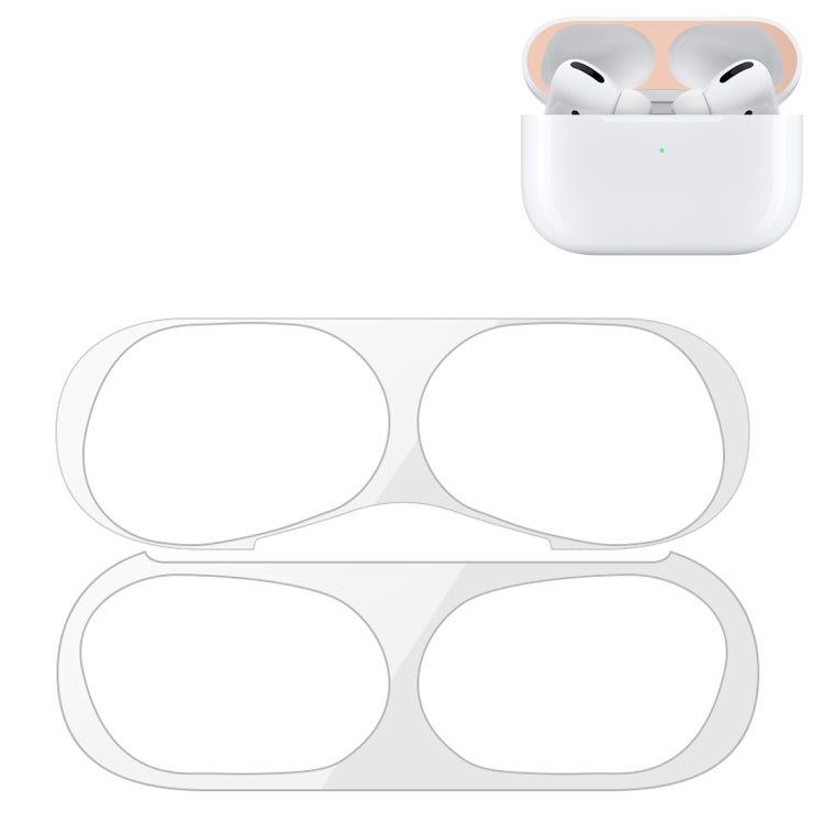 غطاء حماية لسماعة الأذن اللاسلكية مع ملصق معدني، متوافق مع Apple AirPods Pro 2