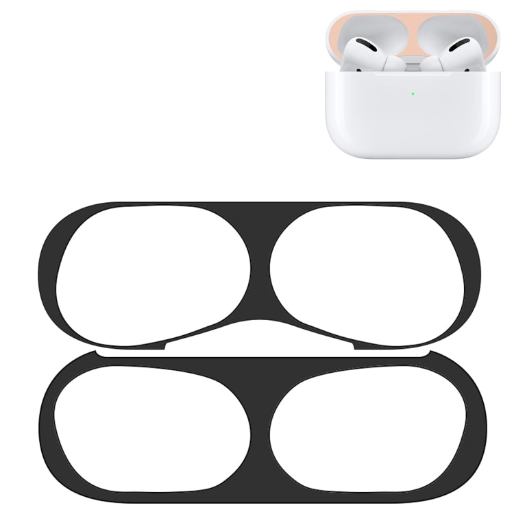 غطاء حماية لسماعة الأذن اللاسلكية مع ملصق معدني، متوافق مع Apple AirPods Pro 2