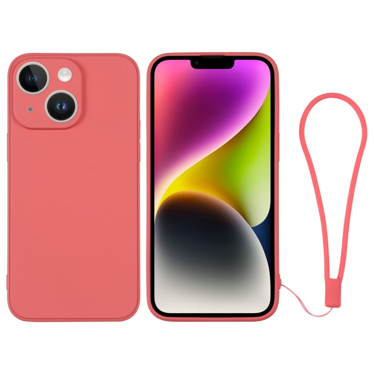 Silicone Phone Case with Wrist Strap, For iPhone 14, For iPhone 14 Plus, For iPhone 14 Pro, For iPhone 14 Pro Max