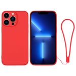 Silicone Phone Case with Wrist Strap, For iPhone 13 mini, For iPhone 13, For iPhone 13 Pro, For iPhone 13 Pro Max