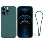 Silicone Phone Case with Wrist Strap, For iPhone 12 mini, For iPhone 12, For iPhone 12 Pro, For iPhone 12 Pro Max