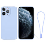 Silicone Phone Case with Wrist Strap, For iPhone 11, For iPhone 11 Pro, For iPhone 11 Pro Max