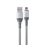كابل شحن سريع وبيانات USB إلى 8 دبابيس من سلسلة WEKOME WDC-169I Raython بقوة 6 أمبير، الطول: 1 متر