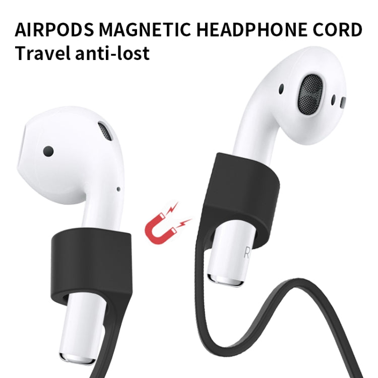 حبل مضاد للضياع لسماعة بلوتوث مع لاصق سيليكون مغناطيسي، متوافق مع AirPods Pro 2