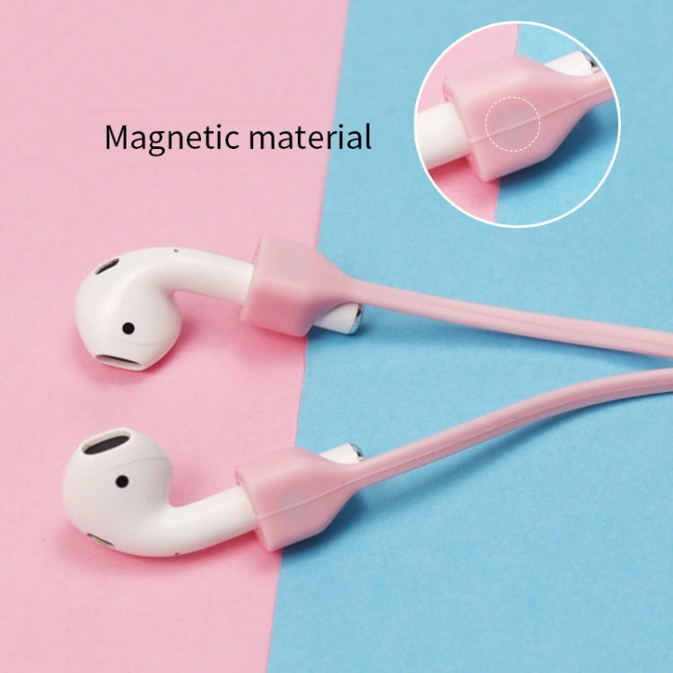 حبل مضاد للضياع لسماعة بلوتوث مع لاصق سيليكون مغناطيسي، متوافق مع AirPods Pro 2