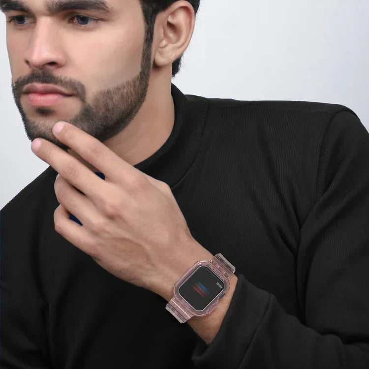 سوار ساعة متكامل من TPU بدرع، لساعة Apple Watch Ultra 49مم