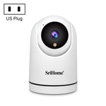 SriHome SH042 كاميرا مراقبة بان-تيلت واي فاي بدقة 2.0 ميجابكسل 1080P HD بالذكاء الاصطناعي، SH042
