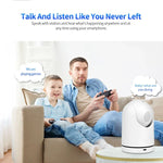 SriHome SH042 كاميرا مراقبة بان-تيلت واي فاي بدقة 2.0 ميجابكسل 1080P HD بالذكاء الاصطناعي، SH042