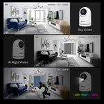 SriHome SH042 كاميرا مراقبة بان-تيلت واي فاي بدقة 2.0 ميجابكسل 1080P HD بالذكاء الاصطناعي، SH042