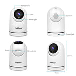 SriHome SH042 كاميرا مراقبة بان-تيلت واي فاي بدقة 2.0 ميجابكسل 1080P HD بالذكاء الاصطناعي، SH042