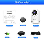 SriHome SH042 كاميرا مراقبة بان-تيلت واي فاي بدقة 2.0 ميجابكسل 1080P HD بالذكاء الاصطناعي، SH042