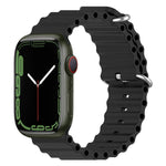 سوار ساعة سيليكون بنمط المحيط، لساعة Apple Watch السلسلة 8&7 41مم، لساعة Apple Watch السلسلة 8&7 41مم / SE 2&6&SE&5&4 40مم