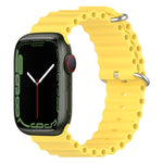 سوار ساعة سيليكون بنمط المحيط، لساعة Apple Watch السلسلة 8&7 41مم، لساعة Apple Watch السلسلة 8&7 41مم / SE 2&6&SE&5&4 40مم
