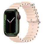 سوار ساعة سيليكون بنمط المحيط، لساعة Apple Watch السلسلة 8&7 41مم، لساعة Apple Watch السلسلة 8&7 41مم / SE 2&6&SE&5&4 40مم