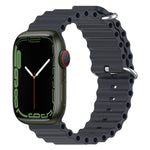 سوار ساعة سيليكون بنمط المحيط، لساعة Apple Watch السلسلة 8&7 41مم، لساعة Apple Watch السلسلة 8&7 41مم / SE 2&6&SE&5&4 40مم
