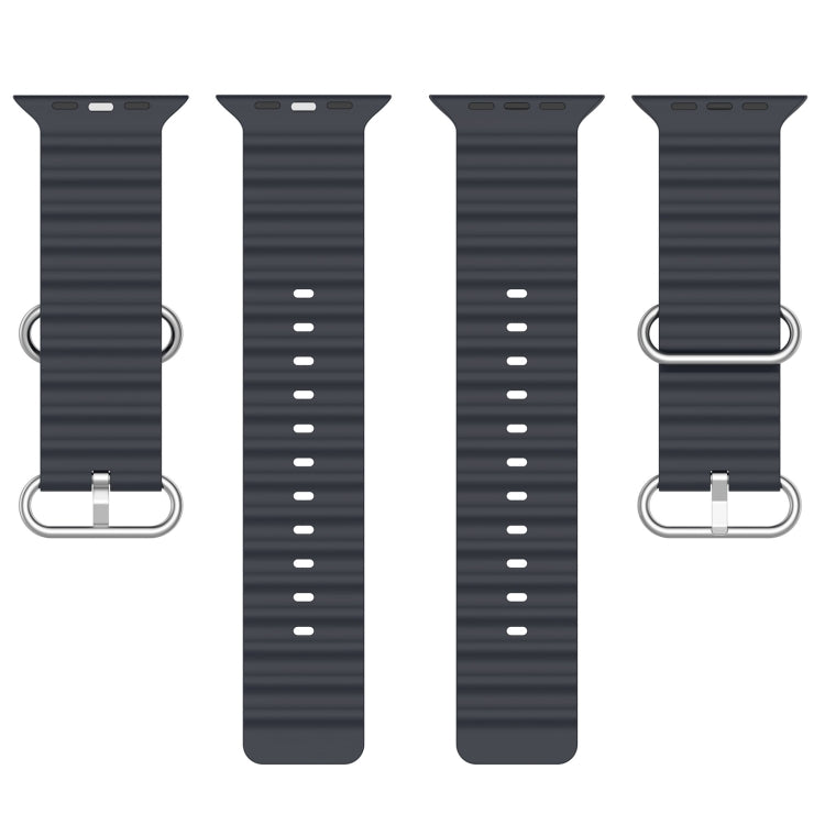 Ocean Silicone Watch Band, For Apple Watch Series 8&7 41mm, For Apple Watch Series 8&7 41mm / SE 2&6&SE&5&4 40mm