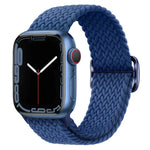 سوار ساعة مضفر من النايلون مع إبزيم، لساعات Apple Watch Ultra 49 مم / السلسلة 8 و 7 45 مم / SE 2 و 6 و SE و 5 و 4 44 مم / 3 و 2 و 1 42 مم