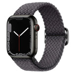 سوار ساعة مضفر من النايلون مع إبزيم، لساعات Apple Watch Ultra 49 مم / السلسلة 8 و 7 45 مم / SE 2 و 6 و SE و 5 و 4 44 مم / 3 و 2 و 1 42 مم