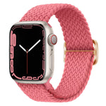 سوار ساعة مضفر من النايلون مع إبزيم، لساعات Apple Watch Ultra 49 مم / السلسلة 8 و 7 45 مم / SE 2 و 6 و SE و 5 و 4 44 مم / 3 و 2 و 1 42 مم