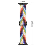 سوار ساعة مضفر من النايلون مع إبزيم، لساعات Apple Watch Ultra 49 مم / السلسلة 8 و 7 45 مم / SE 2 و 6 و SE و 5 و 4 44 مم / 3 و 2 و 1 42 مم