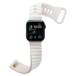 سوار ساعة من السيليكون مع إبزيم عكسي، لساعات Apple Watch Ultra 49 مم / السلسلة 8 و 7 45 مم / SE 2 و 6 و SE و 5 و 4 44 مم / 3 و 2 و 1 42 مم، لساعات Apple Watch السلسلة 8 و 7 41 مم / SE 2 و 6 و SE و 5 و 4 40 مم / 3 و 2 و 1 38 مم