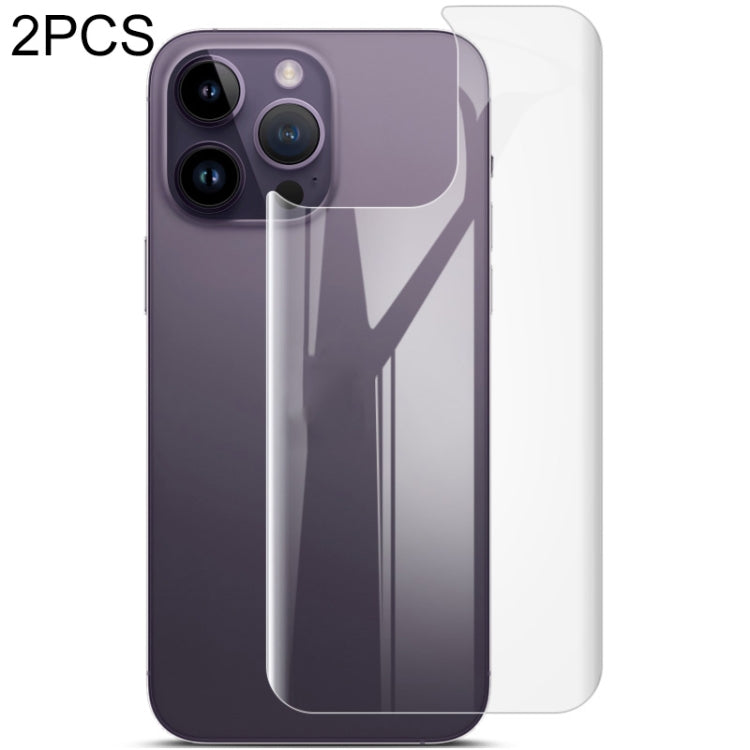 2 قطعة فيلم هيدروجيل منحني واقي خلفي من imak، لهاتف iPhone 14، لهاتف iPhone 14 Plus، لهاتف iPhone 14 Pro، لهاتف iPhone 14 Pro Max، لهاتف Huawei Mate 50، لهاتف Huawei Mate 50 Pro