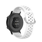 سوار ساعة رياضي بلون صلب بمشبك مقاس 20mm، لساعة هواوي GT2 مقاس 42MM، لساعة جالاكسي أكتيف2 / أكتيف