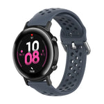 سوار ساعة رياضي بلون صلب بمشبك مقاس 20mm، لساعة هواوي GT2 مقاس 42MM، لساعة جالاكسي أكتيف2 / أكتيف