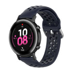 سوار ساعة رياضي بلون صلب بمشبك مقاس 20mm، لساعة هواوي GT2 مقاس 42MM، لساعة جالاكسي أكتيف2 / أكتيف