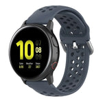 سوار ساعة رياضي بلون صلب بمشبك مقاس 20mm، لساعة هواوي GT2 مقاس 42MM، لساعة جالاكسي أكتيف2 / أكتيف