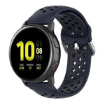 سوار ساعة رياضي بلون صلب بمشبك مقاس 20mm، لساعة هواوي GT2 مقاس 42MM، لساعة جالاكسي أكتيف2 / أكتيف