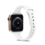 سوار ساعة رفيع بديل من السيليكون، لسلسلة Apple Watch 5/4 مقاس 44مم و 3/2/1 مقاس 42مم، ولسلسلة Apple Watch 5/4 مقاس 40مم و 3/2/1 مقاس 38مم