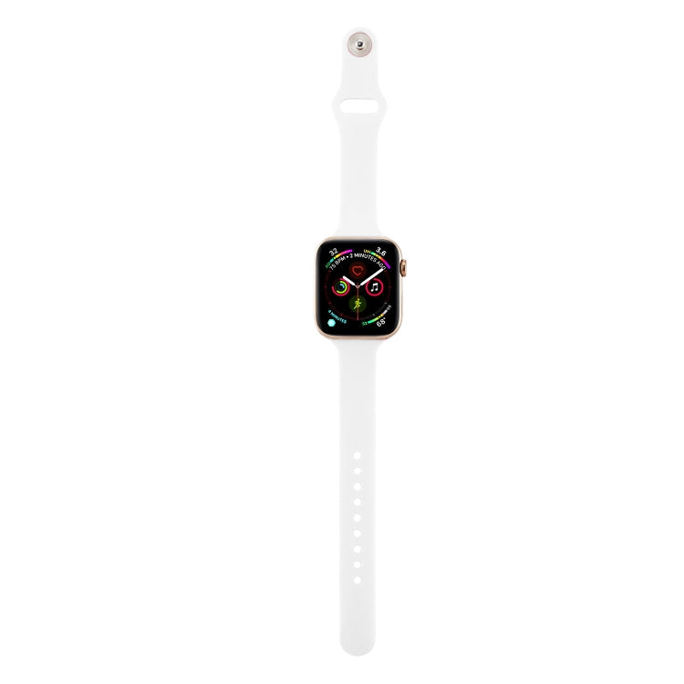 سوار ساعة رفيع بديل من السيليكون، لسلسلة Apple Watch 5/4 مقاس 44مم و 3/2/1 مقاس 42مم، ولسلسلة Apple Watch 5/4 مقاس 40مم و 3/2/1 مقاس 38مم