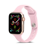 سوار ساعة رفيع بديل من السيليكون، لسلسلة Apple Watch 5/4 مقاس 44مم و 3/2/1 مقاس 42مم، ولسلسلة Apple Watch 5/4 مقاس 40مم و 3/2/1 مقاس 38مم
