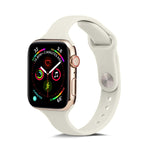 سوار ساعة رفيع بديل من السيليكون، لسلسلة Apple Watch 5/4 مقاس 44مم و 3/2/1 مقاس 42مم، ولسلسلة Apple Watch 5/4 مقاس 40مم و 3/2/1 مقاس 38مم