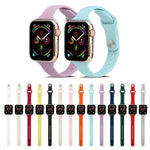 سوار ساعة رفيع بديل من السيليكون، لسلسلة Apple Watch 5/4 مقاس 44مم و 3/2/1 مقاس 42مم، ولسلسلة Apple Watch 5/4 مقاس 40مم و 3/2/1 مقاس 38مم