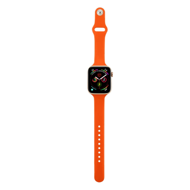Thin Silicone Replacement Wrist Strap Watchband, For Apple Watch 5/4 40mm & 3/2/1 38mm, For Apple Watch 5/4 44mm & 3/2/1 42mm