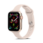 سوار ساعة رفيع بديل من السيليكون، لسلسلة Apple Watch 5/4 مقاس 44مم و 3/2/1 مقاس 42مم، ولسلسلة Apple Watch 5/4 مقاس 40مم و 3/2/1 مقاس 38مم