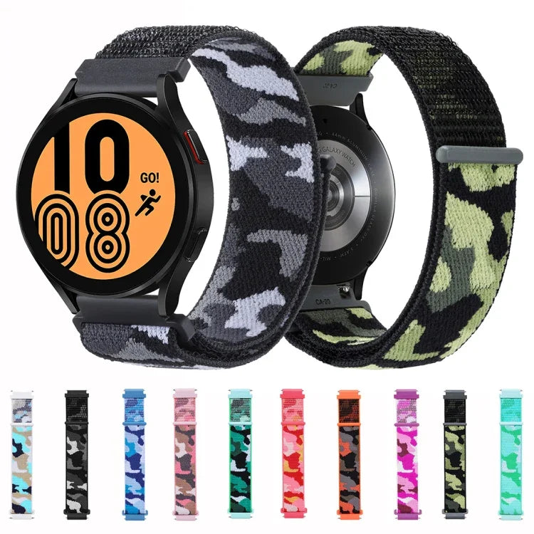 Camo Nylon Loop Watch Band, For Samsung Galaxy Watch5 40mm/44mm / Watch5 Pro