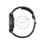 سوار ساعة رياضي بمشبك بلونين مقاس 20mm، لساعة هواوي GT2 مقاس 42MM، لساعة جالاكسي أكتيف2 / أكتيف