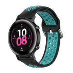 سوار ساعة رياضي بمشبك بلونين مقاس 20mm، لساعة هواوي GT2 مقاس 42MM، لساعة جالاكسي أكتيف2 / أكتيف
