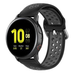 سوار ساعة رياضي بمشبك بلونين مقاس 20mm، لساعة هواوي GT2 مقاس 42MM، لساعة جالاكسي أكتيف2 / أكتيف